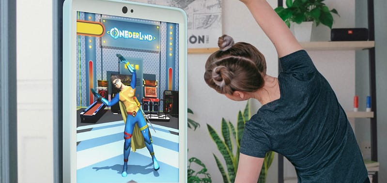 girl playing game